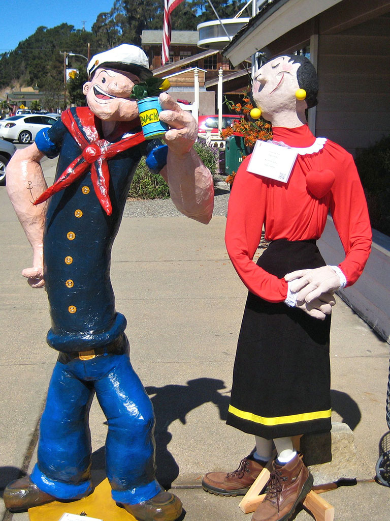 2013 Adult Popeye Olive Oyl Cambria Scarecrow Festival